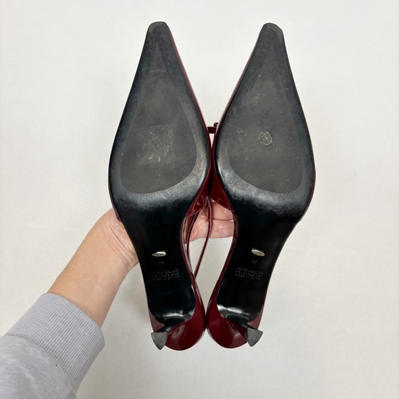 Tony Bianco Quill Slingback in Bordeaux Patent Size 9.5 - Picture 10 of 12